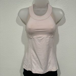 lululemon pink workout athletic yoga gym racerback muscle tank top shirt